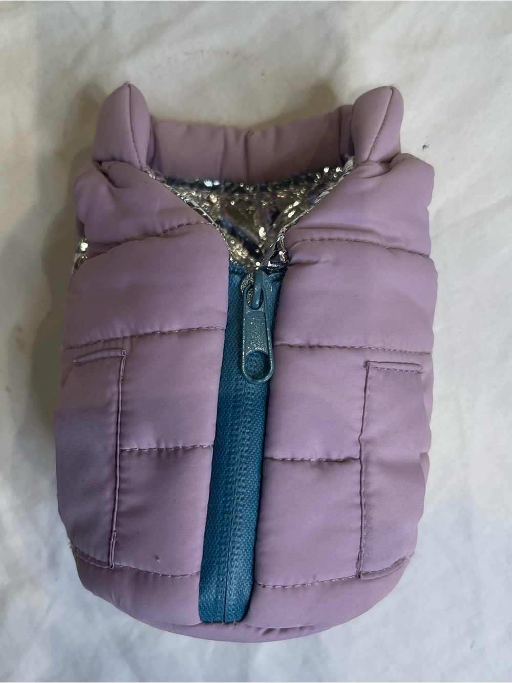 Puffin Vest Can Cooler Drink Holder Koozie Cozy Lavender Green Zipper Insulated